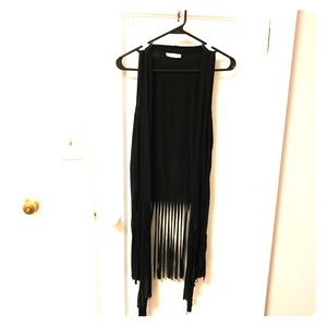 Black Fringe Duster